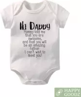 Baby Romper papa 2023/2024 Daddy to be, Zwangerschapsaankondiging / bekendmaking, Aanstaande vader/papa Zwanger, 100% katoen, kraam cadeau, Vaderdag, rompertje met tekst, aanstaand