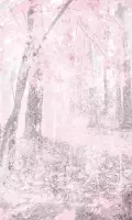 Dimex Pink Forest Abstract Fotobehang 150x250cm 2-banen