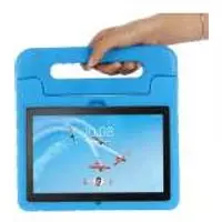 Lenovo Tab M10 hoes Kinderen - Kids proof back cover - Draagbare tablet kinderhoes met handvat – Blauw