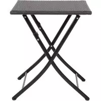 Bolero vierkante opklapbare PE rotan tafel 60cm