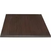 Bolero - Vierkant gelamineerd/spaanplaat tafelblad 70x70 cm | Donkerbruin