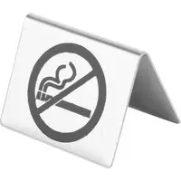 Olympia RVS Tafelbordje Niet Roken