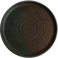 Olympia Canvas ronde borden met smalle rand groen 26,5cm - 6