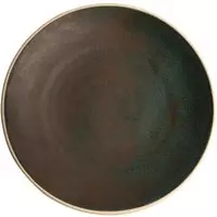 Olympia Canvas gewelfde borden donkergroen 27cm - 6