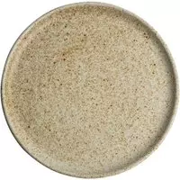 Olympia Canvas ronde borden met smalle rand crème 26,5cm - 6