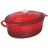 Voque Ovale Braadpan Rood 6ltr