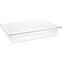 Vogue polycarbonaat bak transparant GN 1/2 65mm