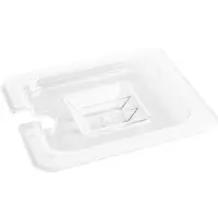 Vogue polycarbonaat deksel met lepeluitsparing GN 1/6