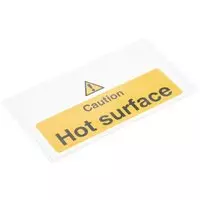 Vogue "Caution - Hot surface" waarschuwingsbord