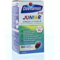 Davitamon Junior 3+ omega 3 visolie 60 Capsules