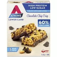 Atkins Chocolate chip crisp reep 30 gram 5x30 Gram