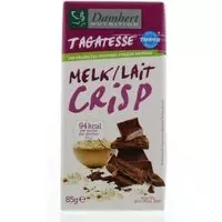 Damhert Chocoladetablet melk/crisp 85 Gram