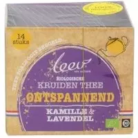 Leev Bio thee ontspanned kamille & lavendel 14 Stuks