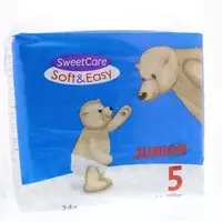 Sweetcare Luiers soft & easy junior nr 5 11-25kg 24 Stuks