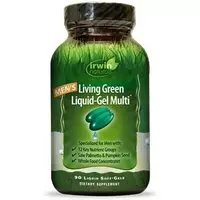 Irwin Naturals Living green liquid gel multi for men 90 Softgel
