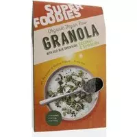Superfoodies Raw granola coconut & spirulina 200 Gram