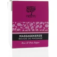 Treets Massage candle rose & pink pepper 140 Gram