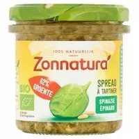 Zonnatura Groentespread spinazie 135 Gram