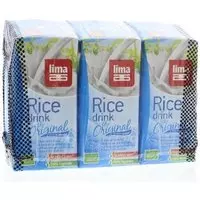 Lima Rice drink original pakjes 200 ml 3 Stuks