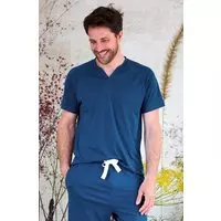 Pyjamatop van biologisch katoen en Tencel™ Sonora voor mannen Nachtblauw