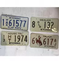 Wyoming Origineel Amerikaans Nummerbord