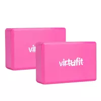 VirtuFit - Yoga Blok - EVA Foam Blok - Roze - 2 stuks