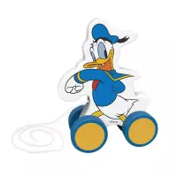 Trekfiguur Donald Duck Junior 12,3 Cm Wit/blauw/geel Hout
