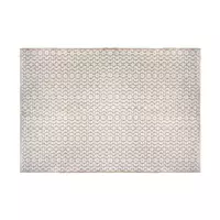 Jute vloerkleed 170x120 | Wit vloerkleed met patroon | Boho Vloerkleed | Jute tapijt