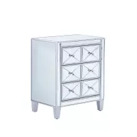 Beliani MONS - Commode - zilver - glas