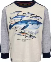 J&JOY - T-shirt Mannen Churchill River Offwhite Fish
