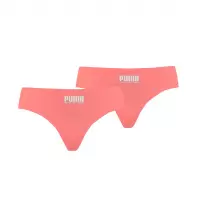 Puma Women Sporty Mesh Brazilian 2p Hang Pink-XS