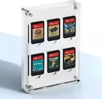 Nintendo Switch - Premium Game Card Holder - transparant - Opslag Case - 14 Slots - Magnetisch-GC000114