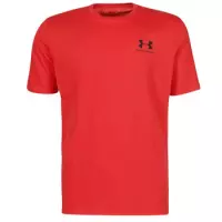 Under Armour Sportstyle Left Chest Tee 1326799-600, Heren, Rood, T-shirt maat: XL EU