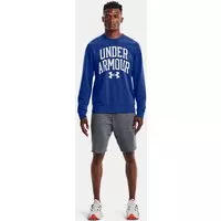 Under Armour Rival Terry Crew 1361561-432, Mannen, Blauw, Sweatshirt, maat: XXL