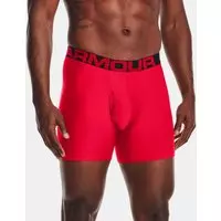 UA Tech 6in Boxers 2 Pack-RED Size : XL
