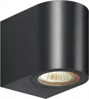 Rega Buitenlamp - Zwart - Halfrond - Wandlamp - GU10 - LED - Waterdicht IP54