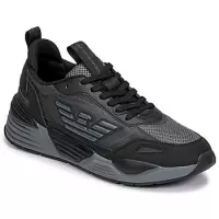 EA7 Sneakers - Maat 43 1/3 - Mannen - zwart - donkergrijs
