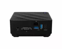 MSI Cubi N JSL-001MYS PC's/werkstation DDR4-SDRAM N6000 0,45L maat pc Intel® Pentium® Silver 4 GB 128 GB SSD Windows 10 Pro Mini PC barebone Zwart