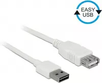 DeLOCK 85202 USB-kabel 5 m USB 2.0 USB A Wit