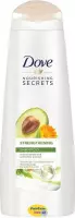 Dove Shampoo Strengthening met Avocado en Calendula Extracten - Diep voedende shampoo voor beschadigd haar- 2 x 250 ml