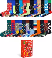 Happy Socks - 24 days of holiday giftbox - Sokken - 24P multi - 41-46