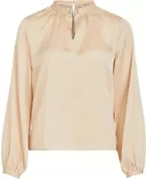 Vila Blouse Vimalione Crewneck L/s Top/su 14068165 Frosted Almond Dames Maat - W36