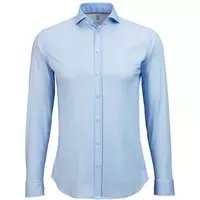 Desoto - Overhemd Strijkvrij Blauw Oxford - XS - Heren - Slim-fit