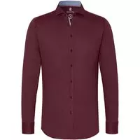 Desoto Overhemd Strijkvrij Bordeaux 301