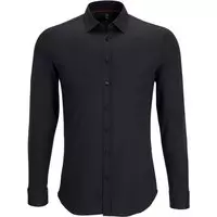 Desoto - Overhemd Strijkvrij Zwart - XS - Heren - Slim-fit