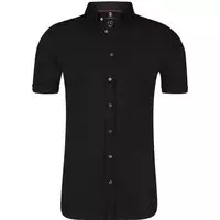 Desoto Overhemd Korte Mouw Zwart 081