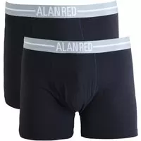 Alan Red - Boxershorts Navy 2Pack - S - Body-fit