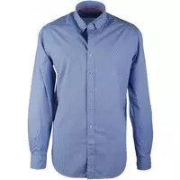 Suitable - Blauw Geruit Overhemd Suitable - M - Heren - Modern-fit