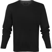 Casa Moda - Pullover Zwart - Maat M - Regular-fit
