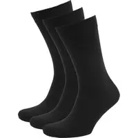 Suitable - Bio Katoen Sokken Zwart 3-Pack - Maat 42-46 -